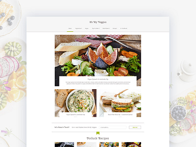 Oh My Veggies design inostudio vegeterian website