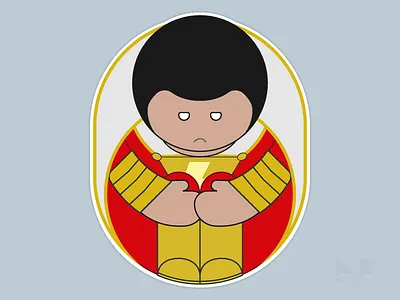 Alone Series - Shazam alone illustration quote series stickers