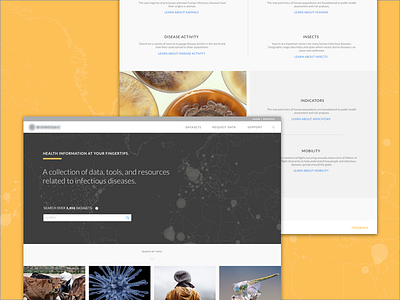 Data Portal Landing Page Exploration data data portal homepage landing portal ui website