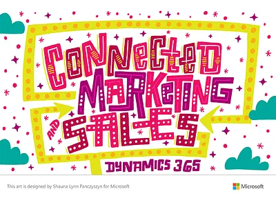 Adobe Summit x Microsoft 04 adobe adobe summit design hand lettering illo illustration lettering letters microsoft