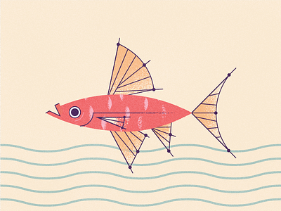 Rasbora Illustration art fish gillustrations illustration retro texture