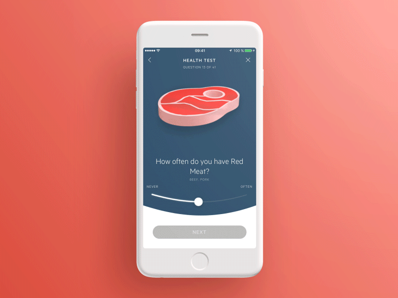 Lifesum Health Test calorie counter gif health test iphone lifesum ui