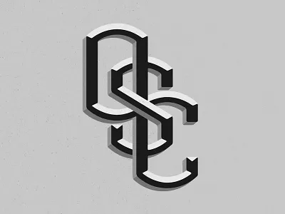 Oakland Service Course lettering logo monogram typography