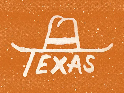 Texas 10 Gallon hat lettering texas