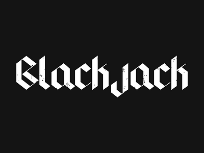 Blackjack Type blackjack blackletter lettering type