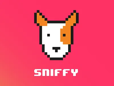 SNIFFY - Identity for a location sharing product app art brand design identity logo pixel sniffy