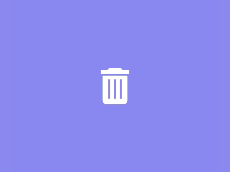 Empty Trash animate animation bin delete framer prototype trash