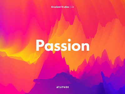 Gradient Studies: Passion abstract color energy fire gradient minimalism texture typography vector