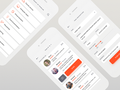 Task app card description ios list mobile sketch solving task ui ux