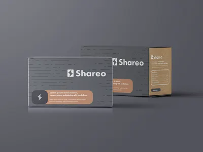Shareo Packaging branding copper gray icons id identity logo packaging paper print