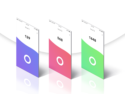 Game Concept circle game gradient tapping ui