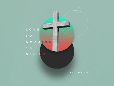 Good Friday Composition concept design good friday poster typography