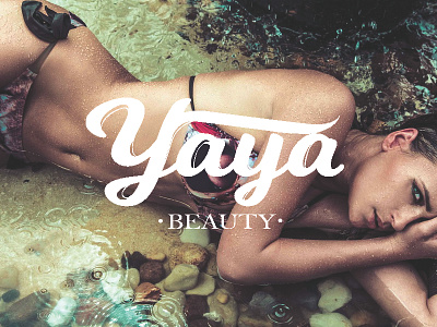 Yaya beauty beauty design font letters model script