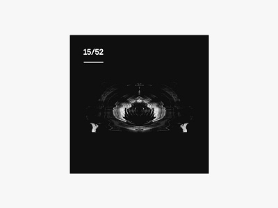 Weekly Mixtape - 15 Dark clean cover design minimal mixtape music simple typography weekly