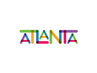 Colors of Atlanta ai atl atlanta colors creativesouth filter rainbow snapchat transparency type typography