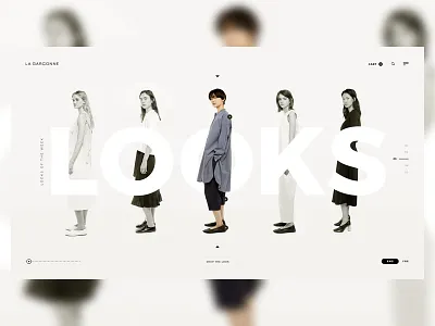 lagarconne Looks Slide (Case Study) exploration graphic design minimal minimalism minimalistic product page uiux user experience user interface web design white white and black