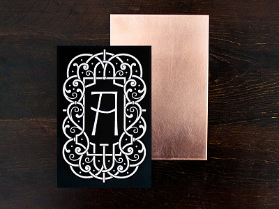 Copper Etching pt. 1 alphabet border copper letter a