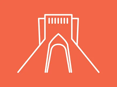 Azadi Tower Icon azadi icon illustration iran line tehran tower