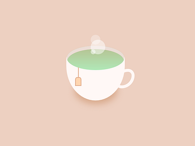 Matcha Green Tea clean css cute green tea illustration matcha tea