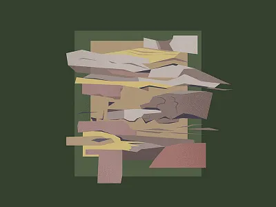 Cliff Study abstract cliff illustration mountain nature organic study style