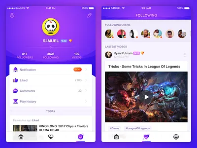 A Podcast App UI exercise app player podcast profile tab bar ui video