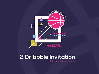 2 Dribbble Invites away contest draft dribbble give giveaway invitation invite request