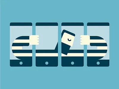 Prisoner flat graphic graphicdesign illustration illustrator iphone mobile palettes social vector