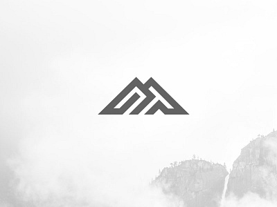 Mountains (client work) brand logo logo design mark mountain outdoor simple logo symbol