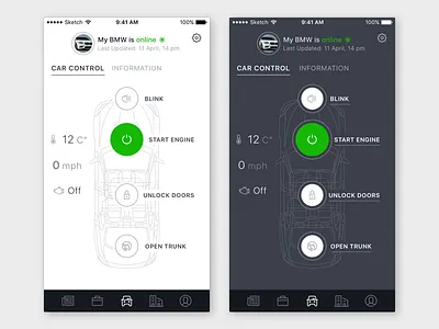BrightBox Remoto Car Control blink bmw car control engine remote trunk ui