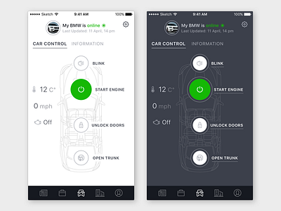 BrightBox Remoto Car Control blink bmw car control engine remote trunk ui