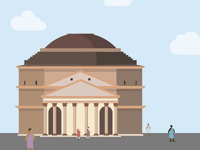 Pantheon acient architecture pantheon people roman