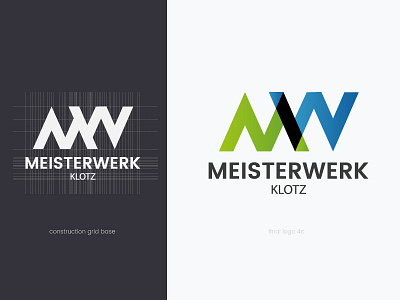 Meisterwerk Logo geometry icon identity logo simple