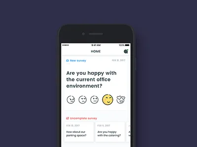 🔥 card doodling emoticons ios reaction survey ui