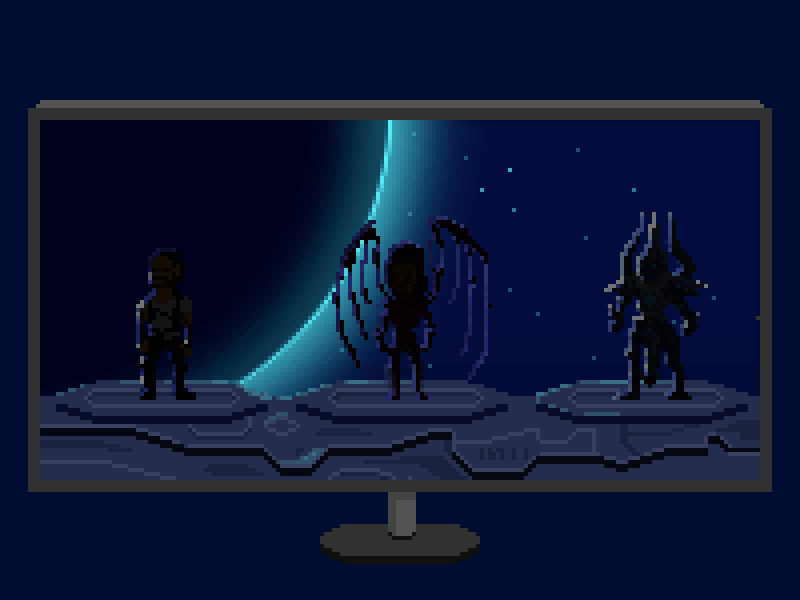 [Terran, Zerg or Protoss - Choose your Race] animation menu pixel pixelart select starcraft video games