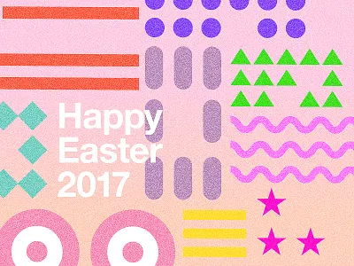 Happy Easter Graphics 2017 365 colour easter egg freelance happy motivation poster postereveryday typography