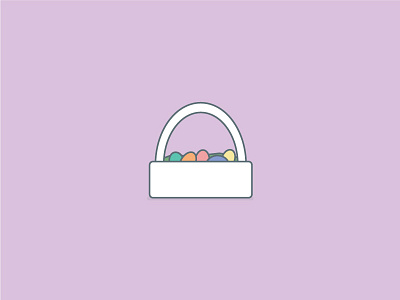 106 // 365 basket daily design daily illustration easter eggs illustration illustration challenge