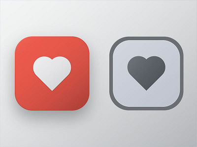 Heart/like Button app button click heart idea off on ui ux