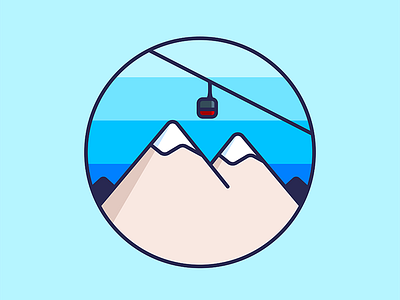 Jackson Hole doodle gondola illustration jackson hole mountain skiing