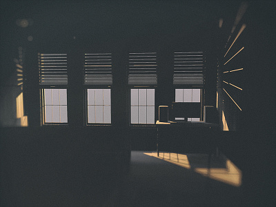 break time 3d apartment lighting maya