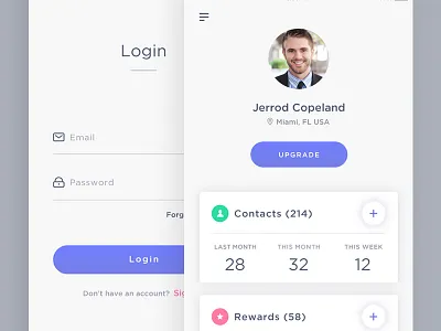 CRM App android app application cloud computing crm ios material mobile