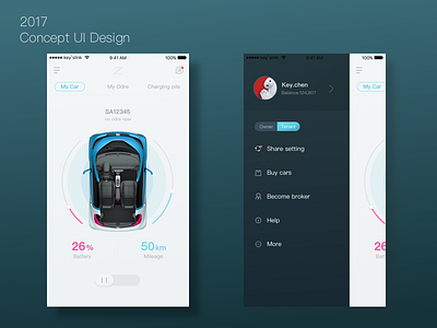 Concept UI Design-01 car concept ui vision