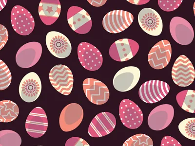 Easter Egg Pattern easter egg illustrator pattern