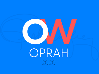 Oprah 2020 Election Logo branding identity logo oprah politics