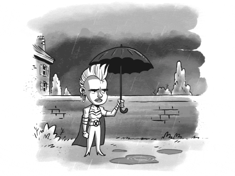 Storm animation comics loop popculture storm x men