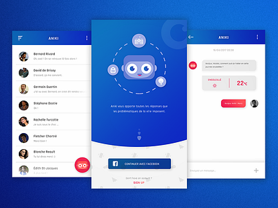 Chatbot - App app chatbot design mobile ui ux web