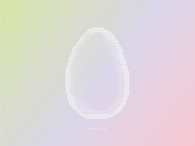 Easter 2017 digital easter egg gradient shape tech