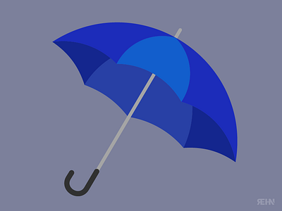 Umbrella blue day night rain rainy umbrella ☂️ ☔️ 🌧