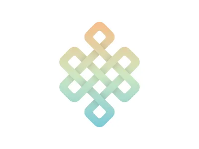 Endless Knot affinity designer buddhism endless knot gradient karma symbol