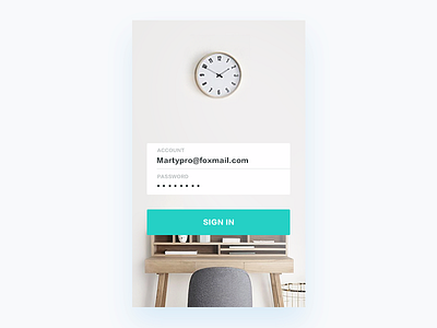 E Commerce Login app clean commerce daily detail list simple ui ux