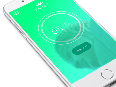 Pause meditation app ui meditation minimal mobile ui ux